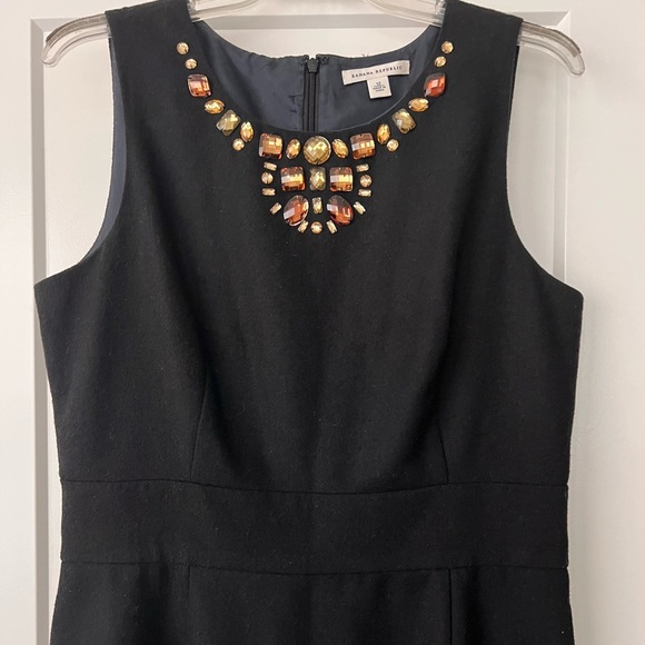 Banana Republic Dresses & Skirts - Banana Republic Black dress with gorgeous jewel detail on neckline in Size 12